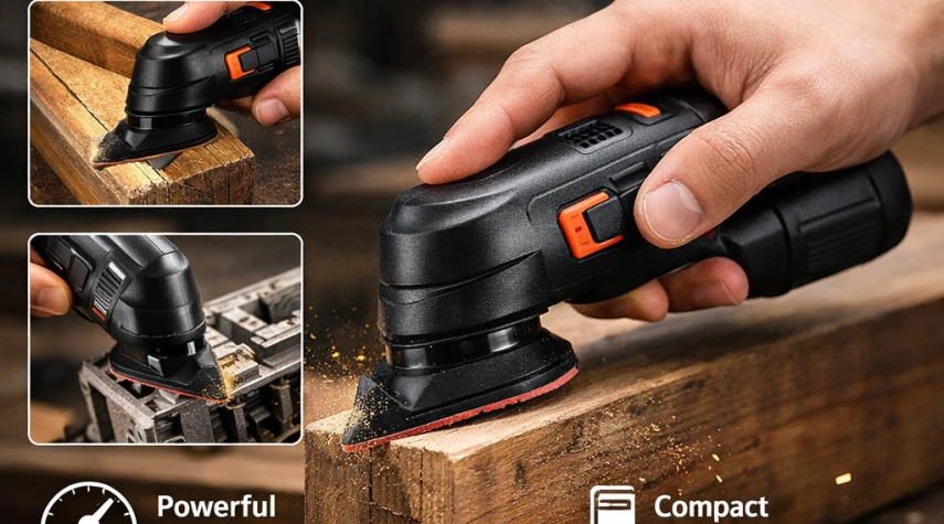 The Ultimate Mini Electric Sander – Pro Power, Pocket Size