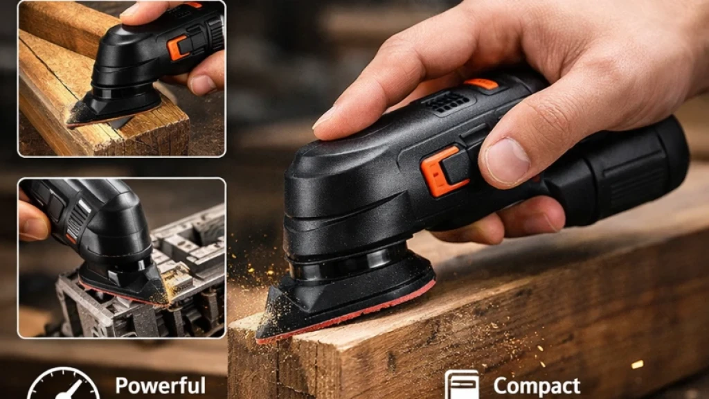 The Ultimate Mini Electric Sander – Pro Power, Pocket Size